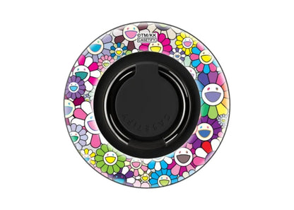Takashi Murakami x CASETiFY: Flowers Bloom (Rainbow) Snappy Ring Holder Silver