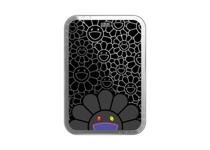 Takashi Murakami x CASETiFY: Flowers Bloom Smile (Black) Snappy Cardholder Stand Silver