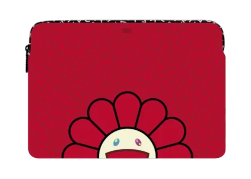 Takashi Murakami x CASETiFY: Flowers Bloom Smile (Red) Laptop Sleeve Multicolor