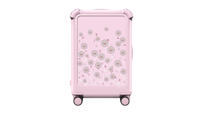 Takashi Murakami x CASETiFY Flowers Field (Pink) 21" Carry-On Suitcase Glossy Primrose Pink