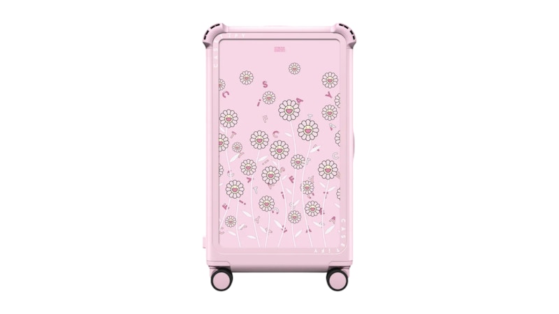 Takashi Murakami x CASETiFY Flowers Field (Pink) 29" Check-In Trunk Suitcase Glossy Primrose Pink