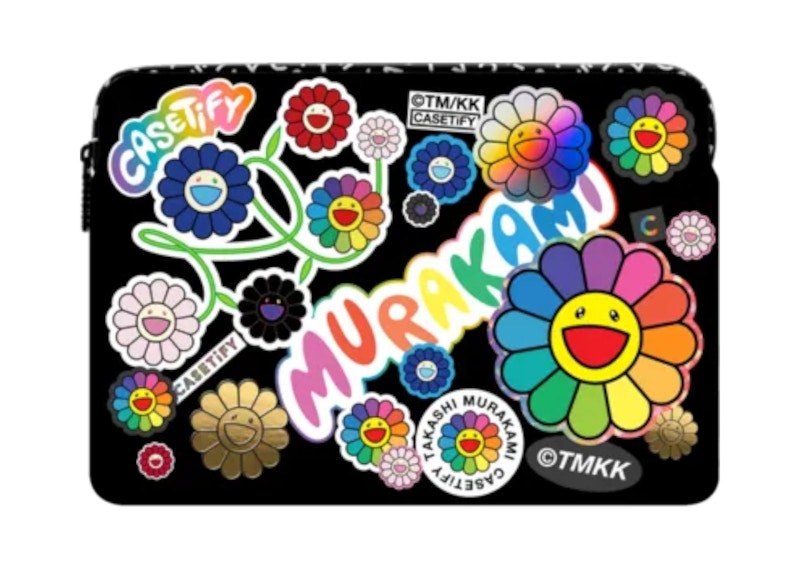 Takashi Murakami x CASETiFY: Flowers Sticker Mania Laptop Sleeve Multicolor