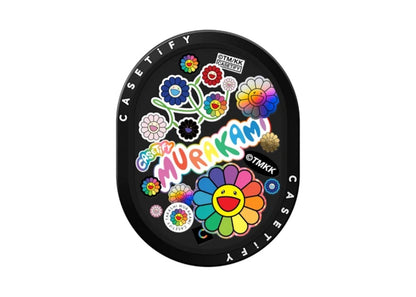Takashi Murakami x CASETiFY: Flowers Sticker Mania Powerthru Wireless Car Charger Black