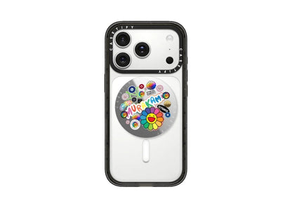 Takashi Murakami x CASETiFY: Flowers Sticker Mania Snappy Grip Stand Silver