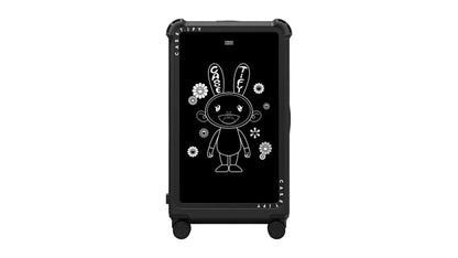 Takashi Murakami x CASETiFY Kaikai And Flowers 29" Check-In Trunk Suitcase Black