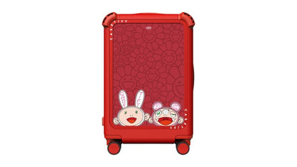 Takashi Murakami x CASETiFY Kaikai And Kiki 21" Carry-On Suitcase Cherry Red
