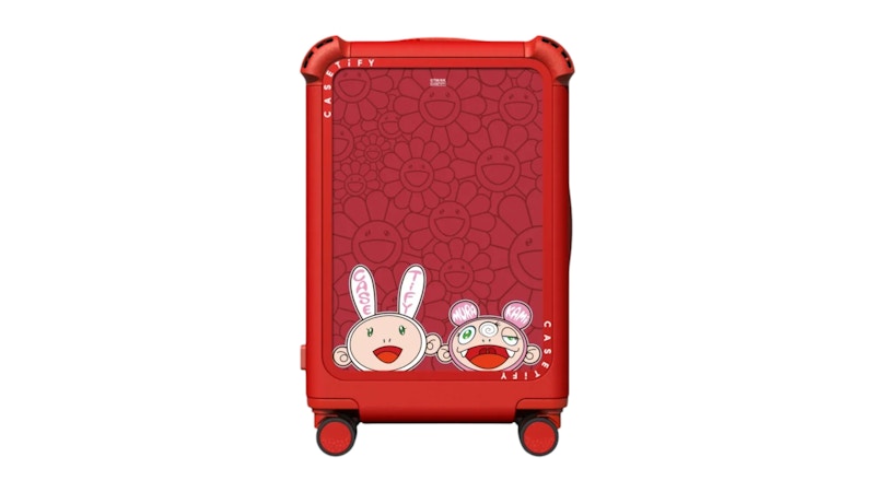 Takashi Murakami x CASETiFY Kaikai And Kiki 21" Carry-On Suitcase Cherry Red