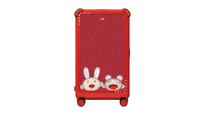 Takashi Murakami x CASETiFY Kaikai And Kiki 29" Check-In Trunk Suitcase Cherry Red