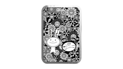 Takashi Murakami x CASETiFY Kaikai And Kiki Dance Duo (Mono) Snappy Magsafe Cardholder Stand Mirror