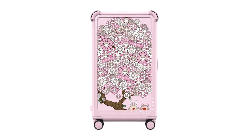 Takashi Murakami x CASETiFY Kaikai And Kiki Hanami 29" Check-In Trunk Suitcase Glossy Primrose Pink