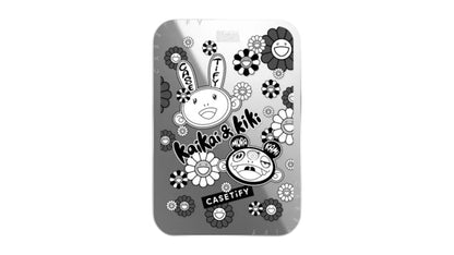 Takashi Murakami x CASETiFY Kaikai And Kiki Sticker Mania (Mono) Snappy Magsafe Cardholder Stand Mirror