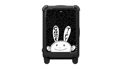 Takashi Murakami x CASETiFY Kaikai (Mono) 21" Carry-On Suitcase Matte Black