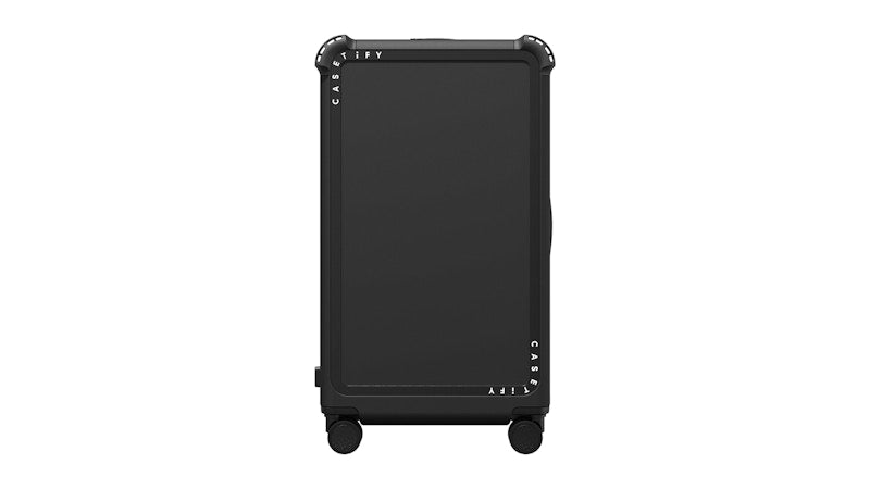 Takashi Murakami x CASETiFY Kiki And Flowers (Mono) Check-In Trunk Suitcase Black