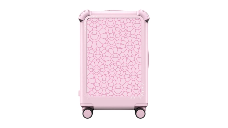 Takashi Murakami x CASETiFY Multi-Flowers 21" Carry-On Suitcase Glossy Primrose Pink