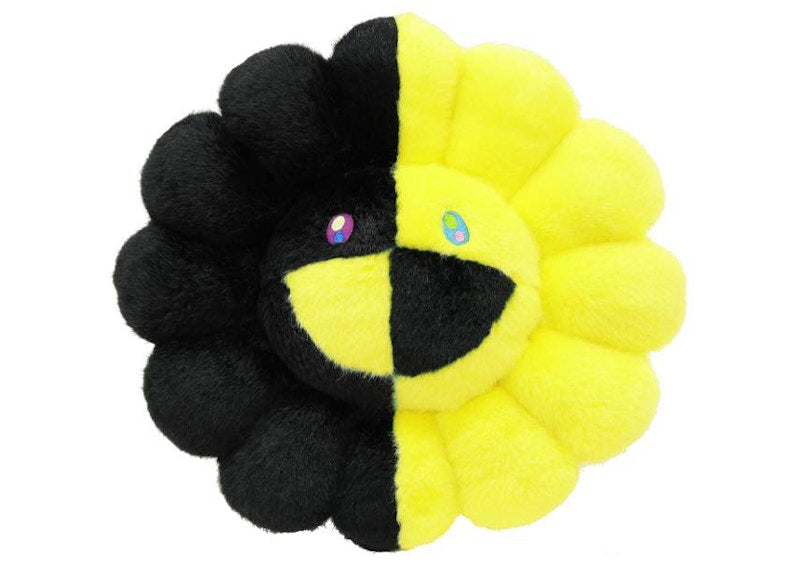 Takashi Murakami x HIKARU Collaboration Flower Plush 30CM Black/Yellow