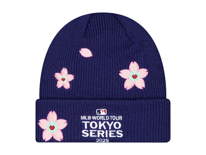 Takashi Murakami x Los Angeles Dodgers x MLB World Your Tokyo Series 2025 Cuffed Beanie Navy