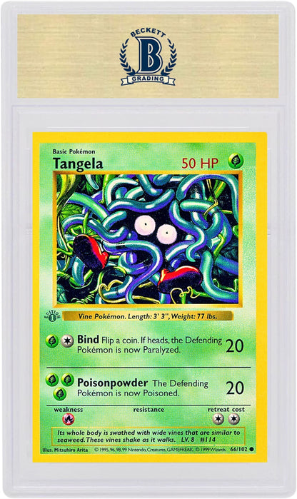 Tangela 1999 Pokemon TCG Base Set 1st Edition #66/102 (PSA or BGS Graded)