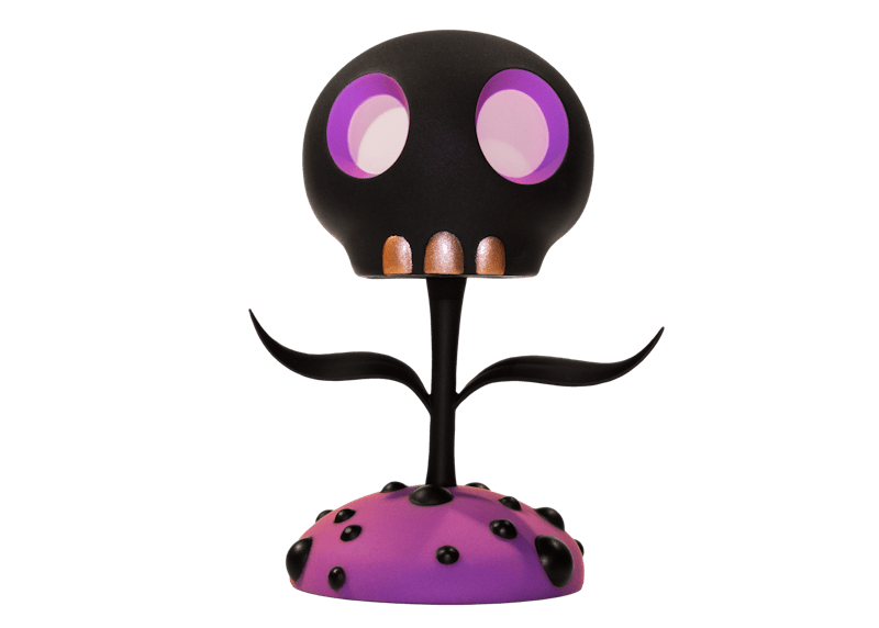 Tara McPherson Mighty Jaxx Skull Flower Figure