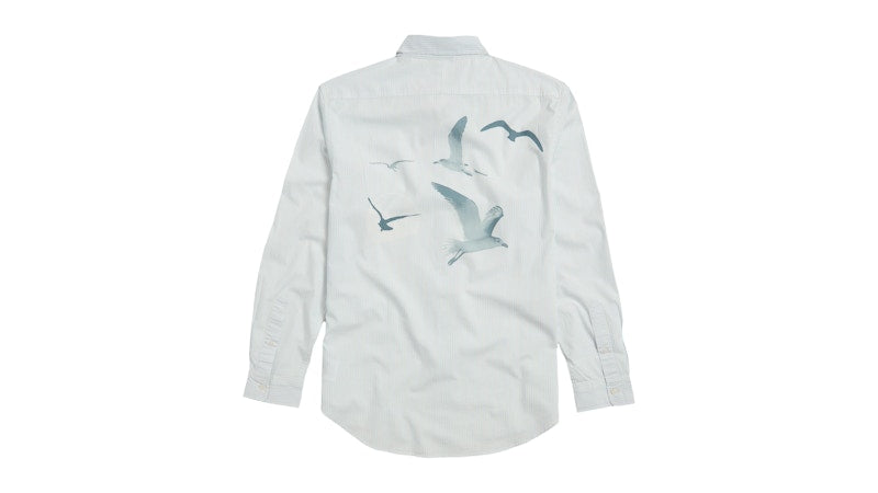 Taylor Swift 1989 Taylor’s Version Seagull Blue Stripe Poplin Shirt Blue Stripe