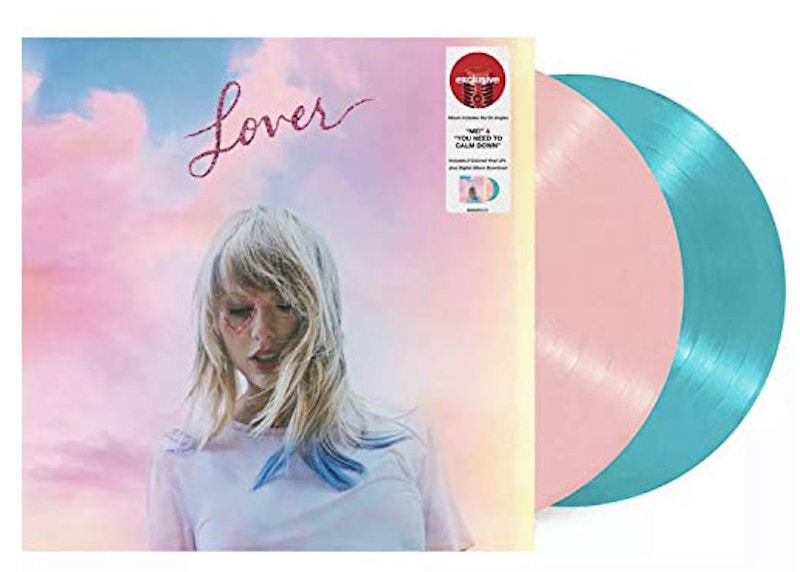 Taylor Swift Lover Limited Edition 2XLP Vinyl Pink & Blue