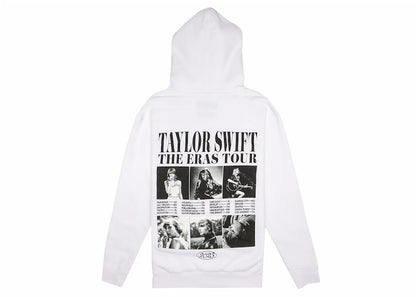 Taylor Swift The Eras Tour Collage Hoodie White