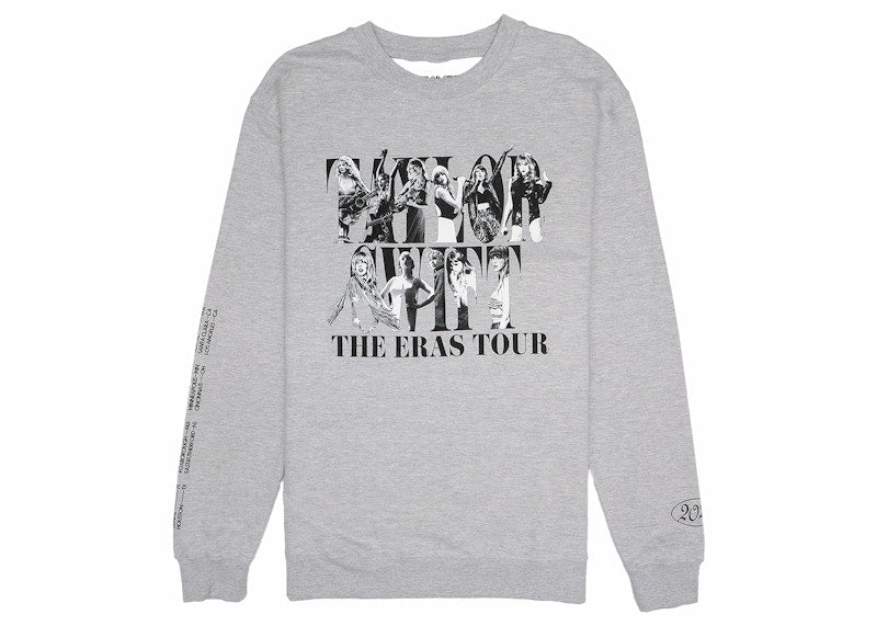 Taylor Swift The Eras Tour Crewneck Heather Grey