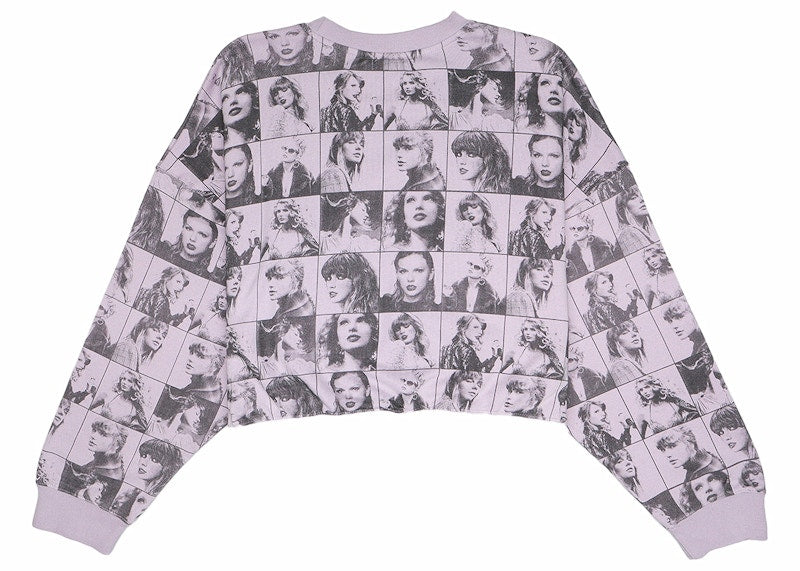Taylor Swift The Eras Tour Cropped Lavender Pullover Lavender