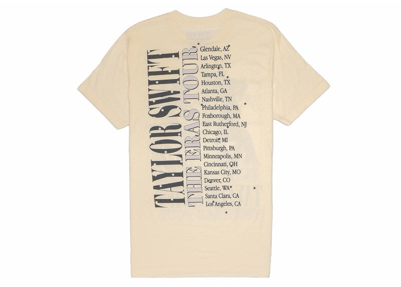 Taylor Swift The Eras Tour Folklore Album T-Shirt Off White