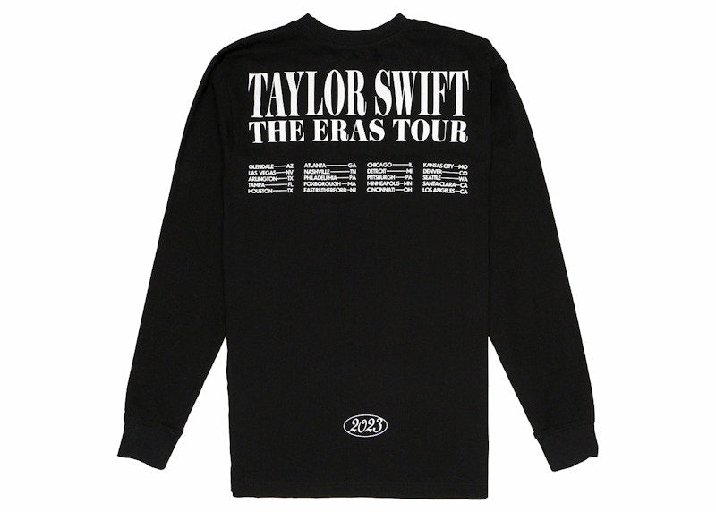Taylor Swift The Eras Tour Long Sleeve T-Shirt Black