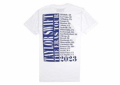 Taylor Swift The Eras Tour Midnights Album T-Shirt White