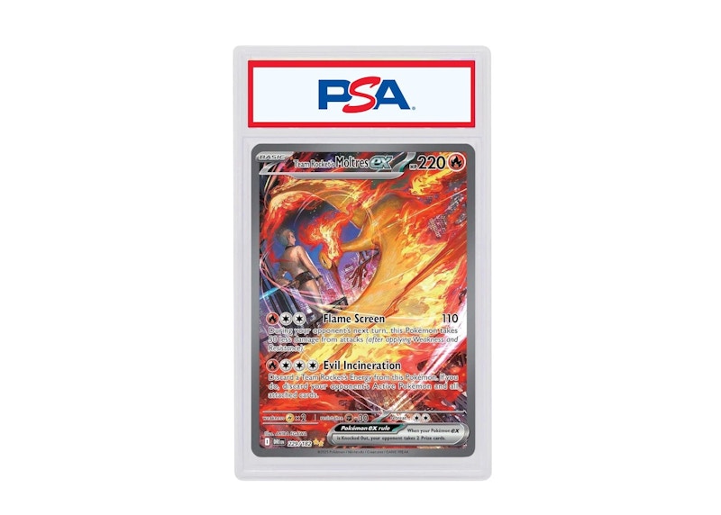 Team Rocket's Moltres ex 2025 Pokémon Scarlet & Violet Destined Rivals Special Illustration Rare #229 (PSA or BGS Graded)