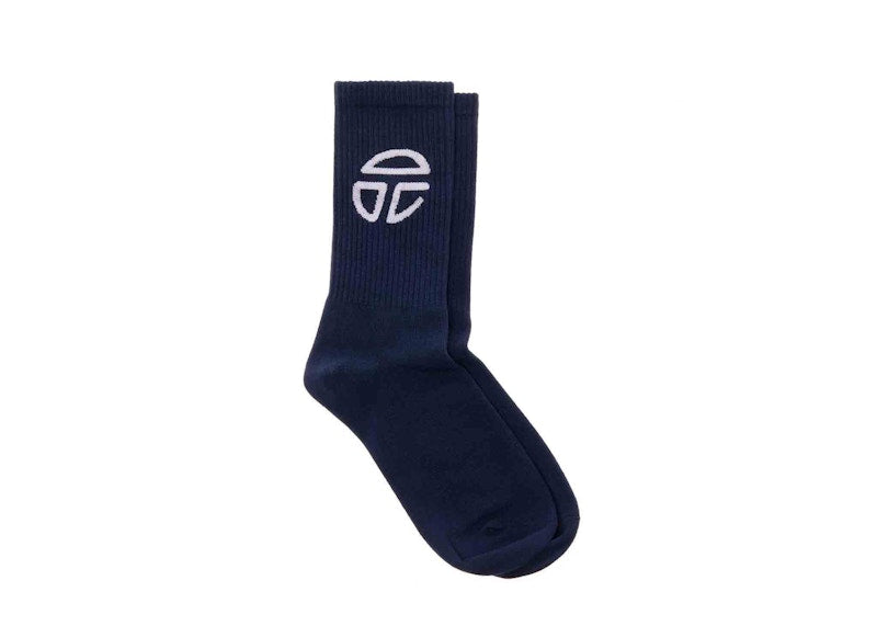 Telfar Athletic Logo Socks Navy