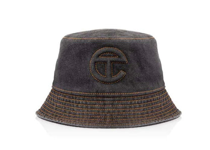 Telfar Denim Bucket Hat Black