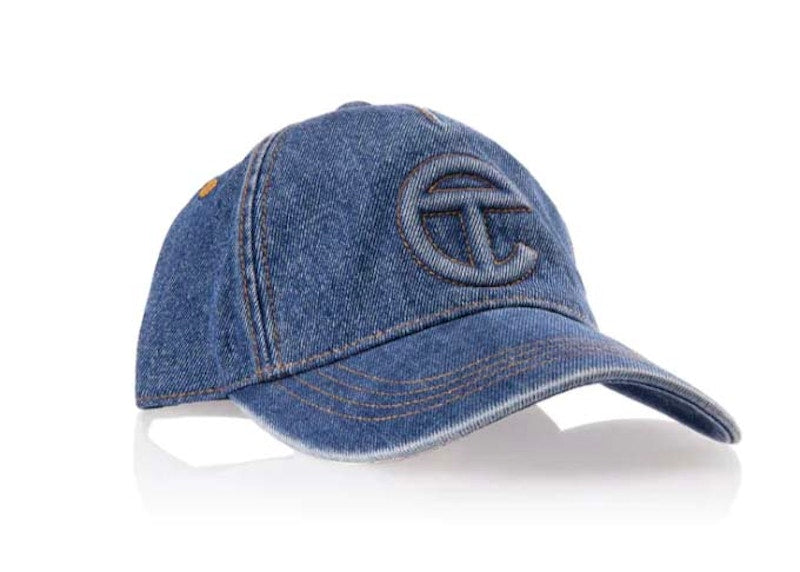 Telfar Denim Logo Hat Blue