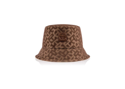 Telfar Jacquard Bucket Hat Tan Monogram