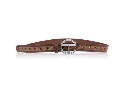 Telfar Jacquard Logo Belt Tan Monogram