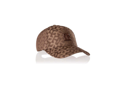 Telfar Jacquard Logo Hat Tan Monogram