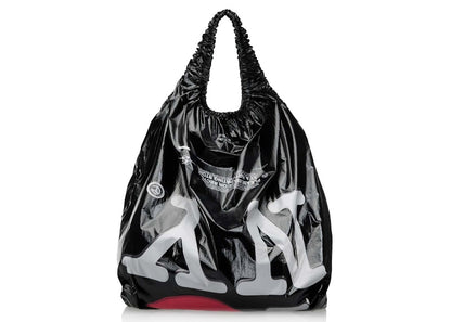 Telfar Jumbo New York Plastic Bag Black