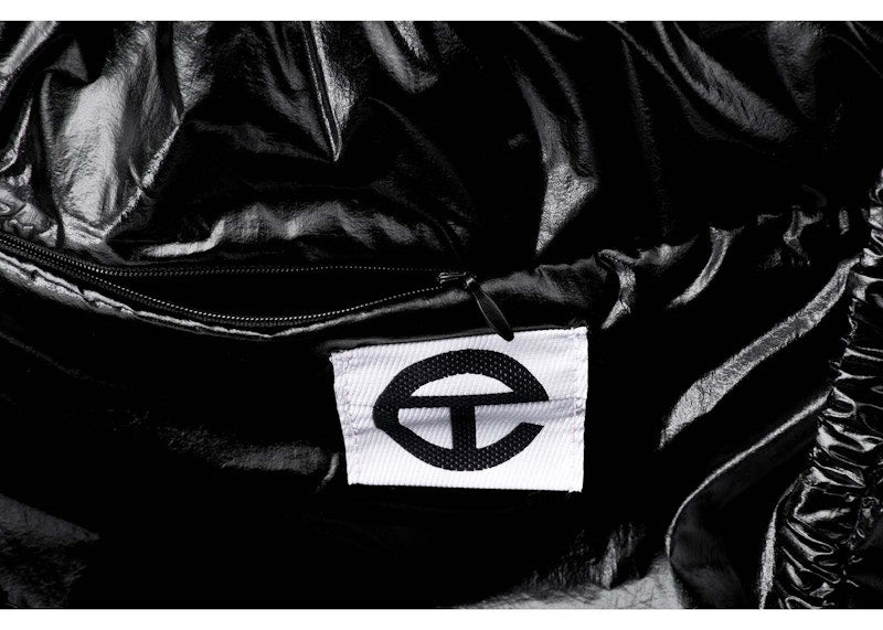 Telfar Jumbo New York Plastic Bag Black