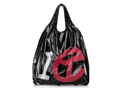 Telfar Jumbo New York Plastic Bag Black