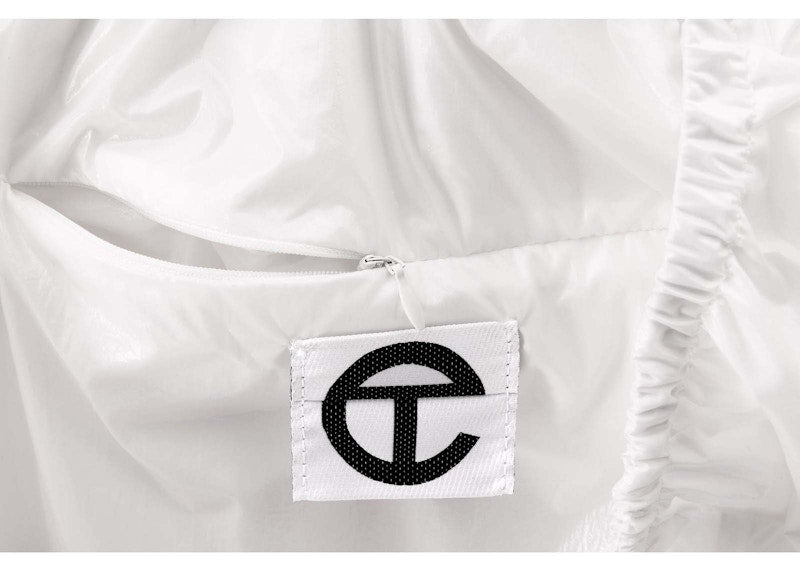 Telfar Jumbo New York Plastic Bag White