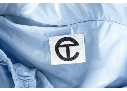 Telfar Jumbo Thank You Plastic Bag Baby Blue