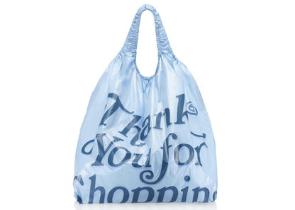 Telfar Jumbo Thank You Plastic Bag Baby Blue