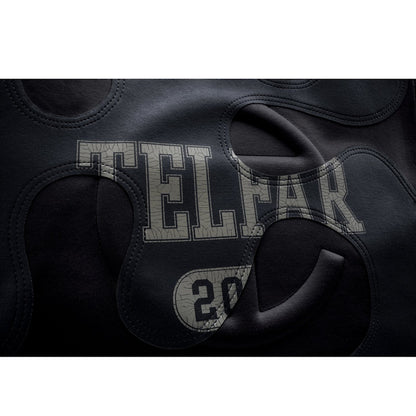 Telfar Large Camo Shopping Bag Black/Off Black