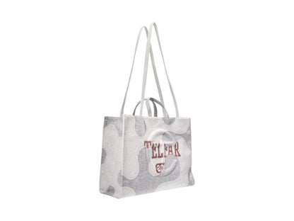 Telfar Large Camo Shopping Bag Heather Grey
