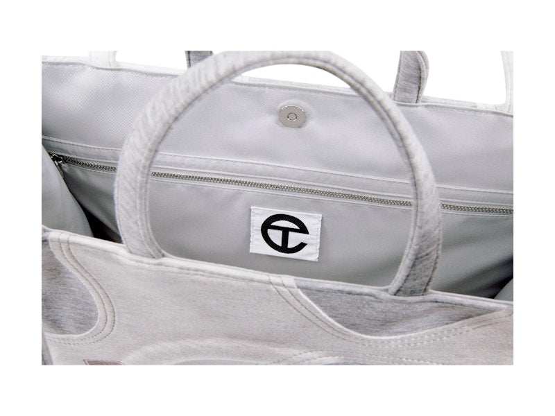 Telfar Large Camo Shopping Bag Heather Grey