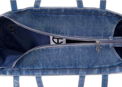 Telfar Large Shopping Bag Distressed Blue
