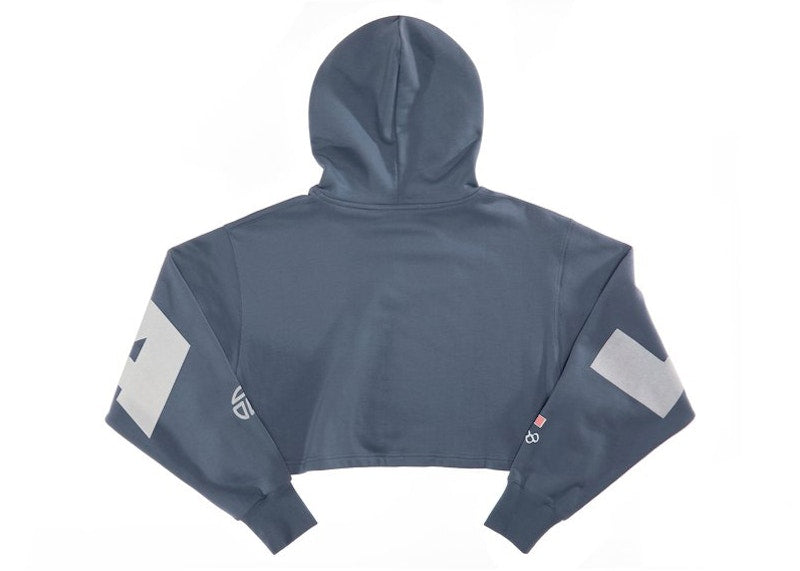 Telfar Liberia Crop Hoodie Navy