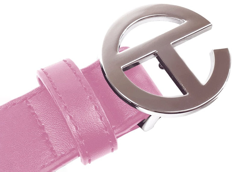 Telfar Logo Belt Bubblegum