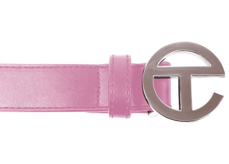 Telfar Logo Belt Bubblegum